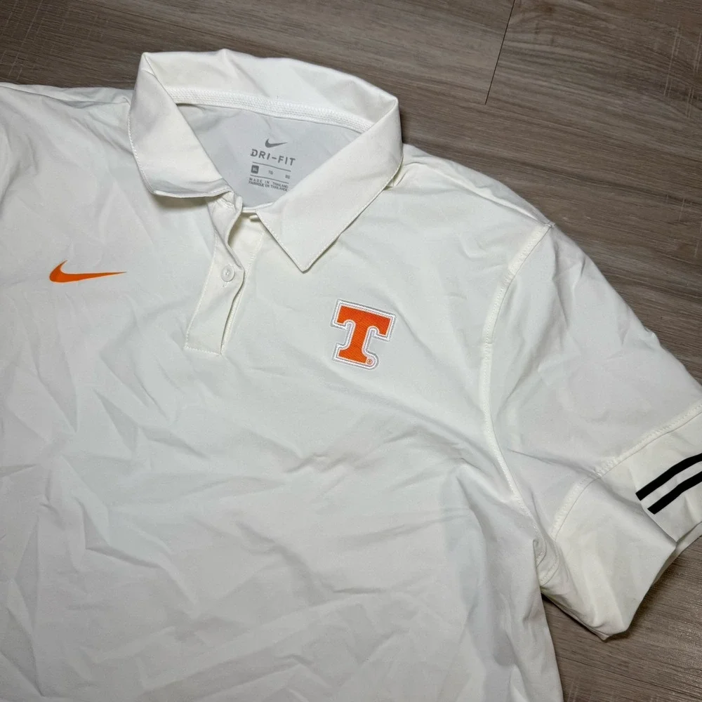 Tennessee Vols Nike On-Field Dri Fit Coaches Polo‎ White Womens XL Performance